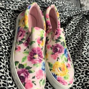 Flower shoes ( worn once )
